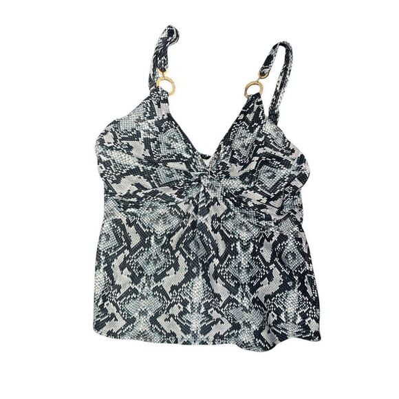 ✨Coco Reef Twist Green Snake Tankini Sz 34C & Small Swim Bikini✨ - Picture 7 of 10